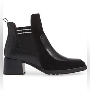 Hispanitas Paisley Leather & Suede Ankle Chunky Heel Boots